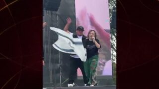 Rapçi Chelo Hop’tan Filistin’e destek: Konserde İsrail bayrağını çiğnedi
